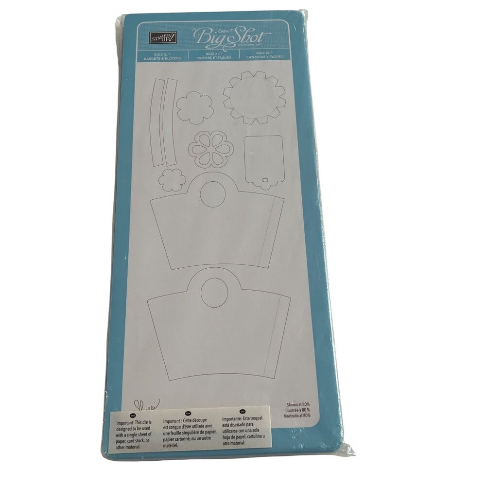 Stampin Up! Bigz XL Baskets & Blooms Die Cut Set New